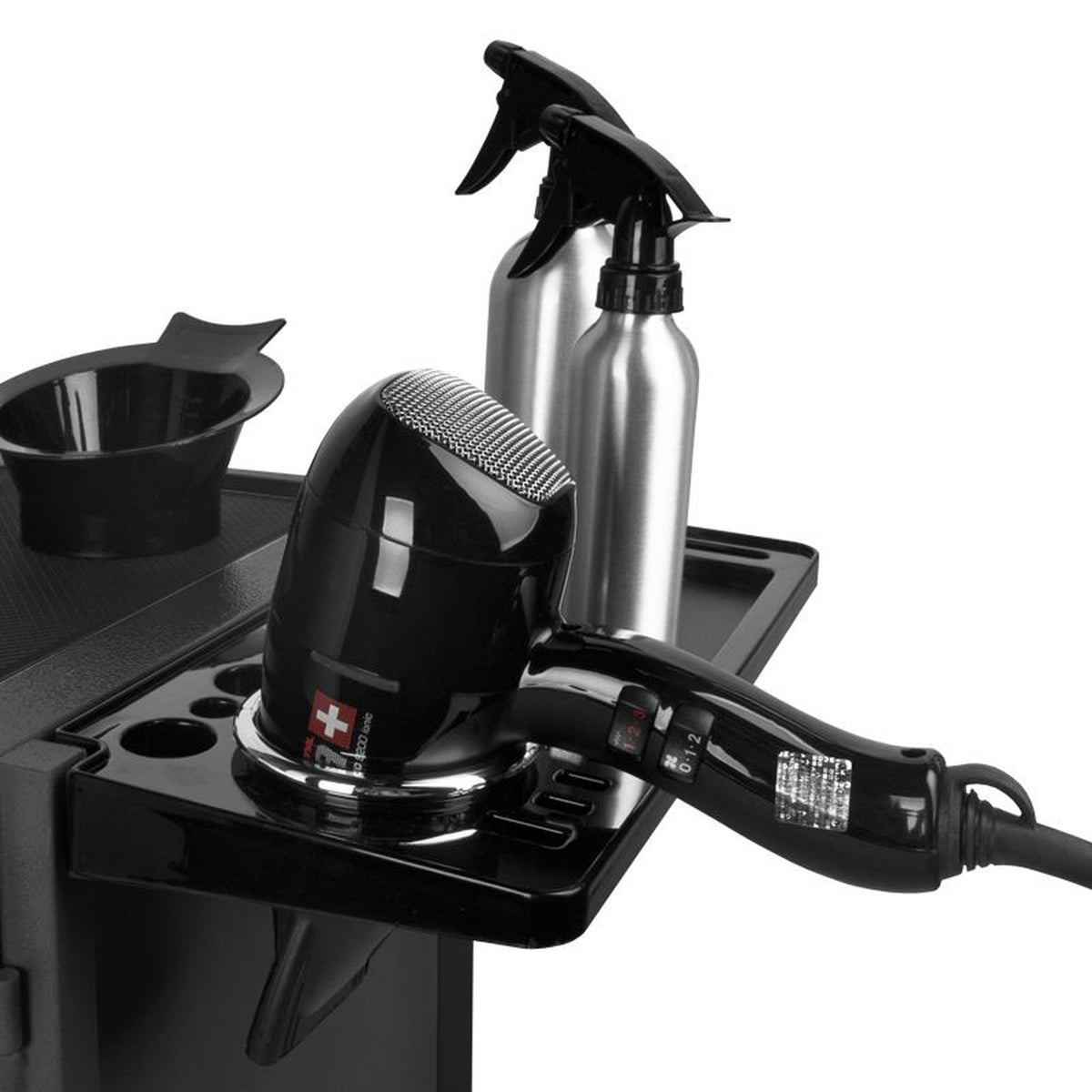 Gabbiano Carrello Porta Attrezzi Deluxe 500 Parrucchiere - Nero
