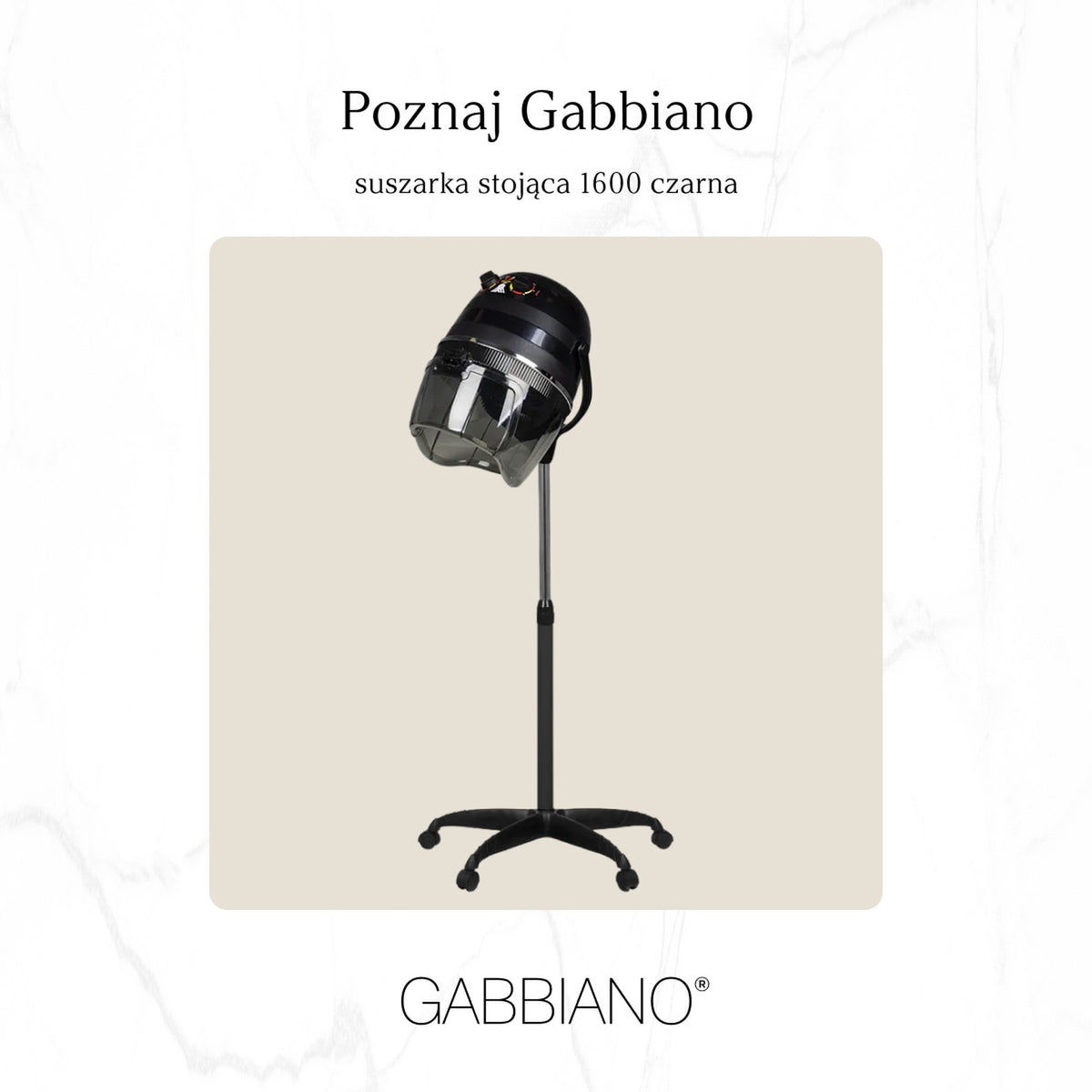 Gabbiano Casco con Stativo 1600 - Nero