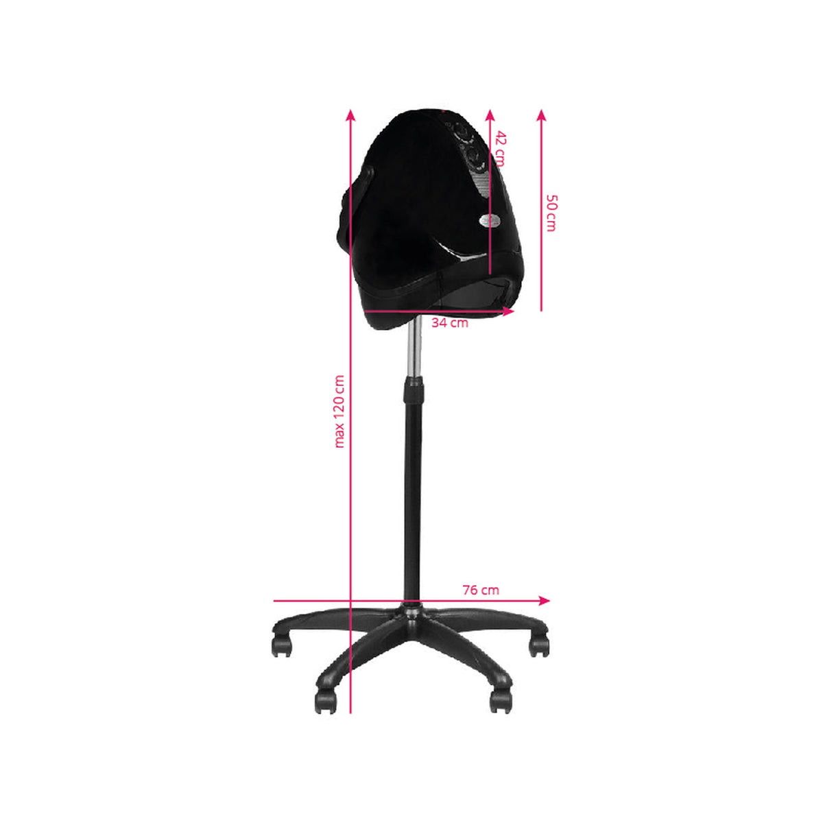 Gabbiano Casco con Stativo LX-201S - Nero