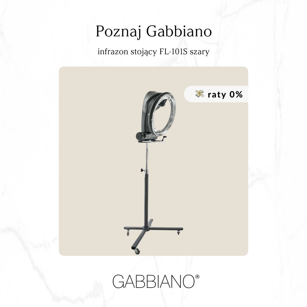 Gabbiano Infrazone Verticale FL-101S con Stativo - Grigio