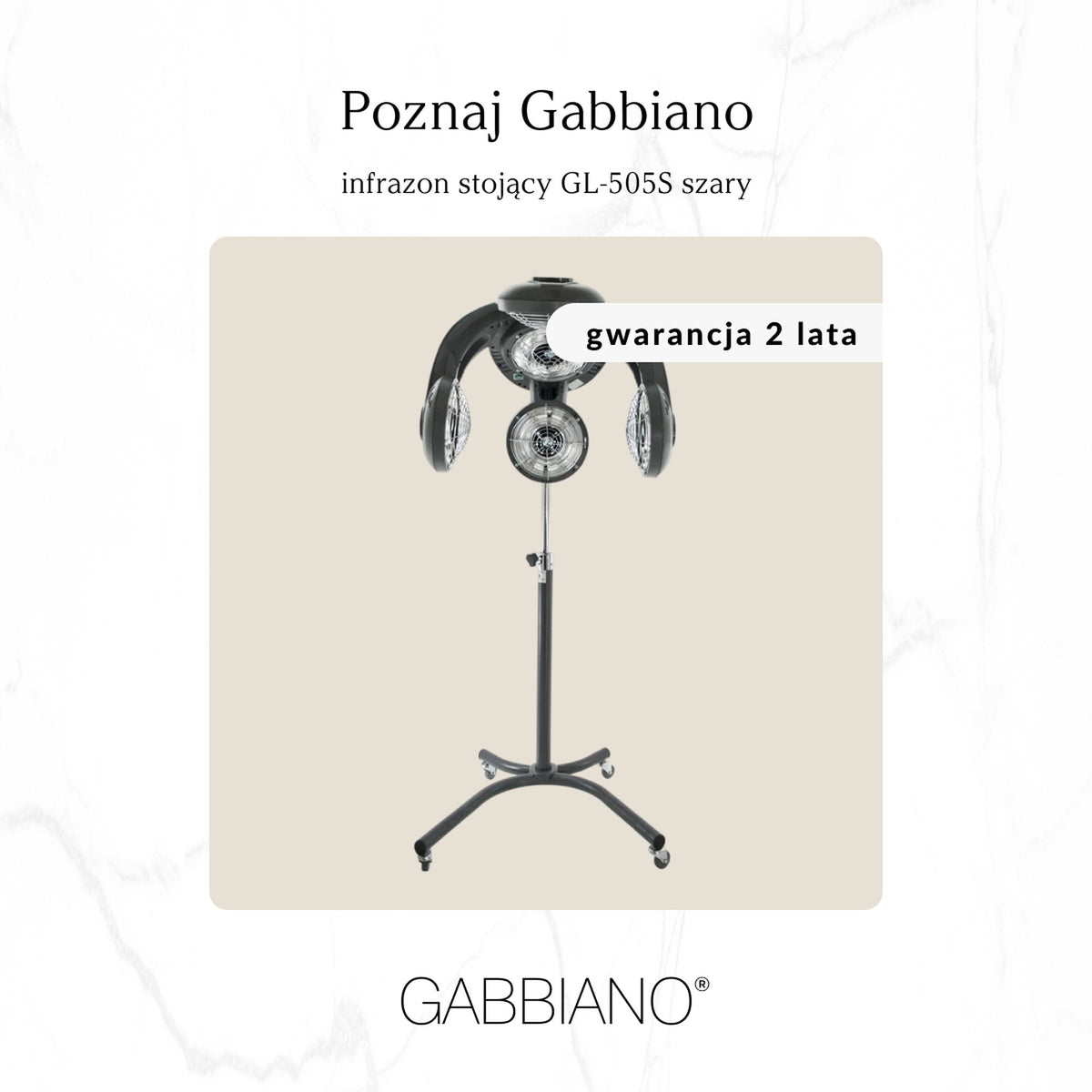 Gabbiano Infrazone Verticale GL-5055 con Stativo - Grigio
