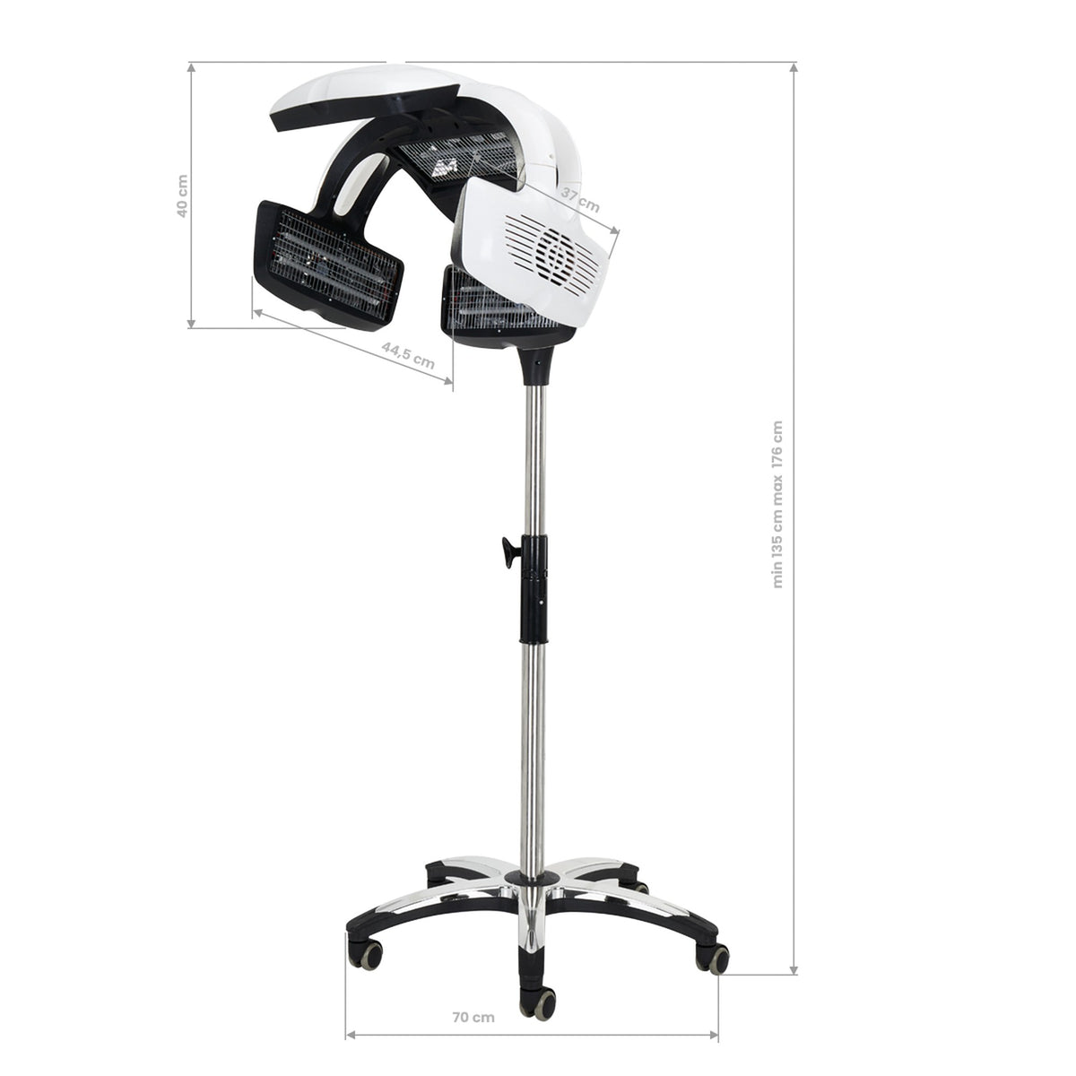 Gabbiano Infrazone Verticale Y-707 con Stativo - Bianco