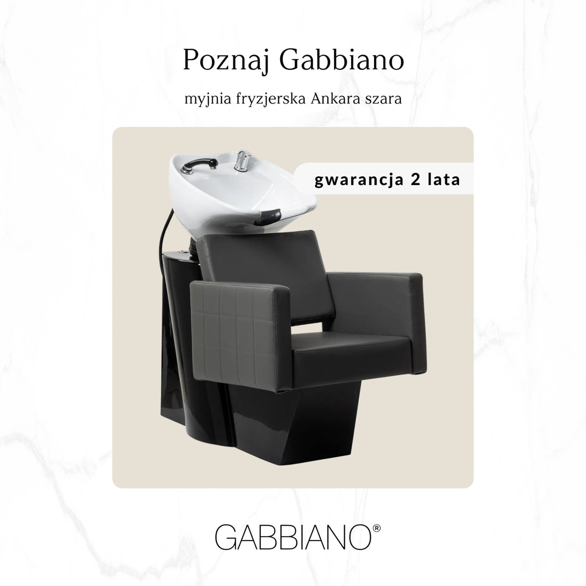 Gabbiano Lavaggio Ankara per Parrucchiere - Grigio