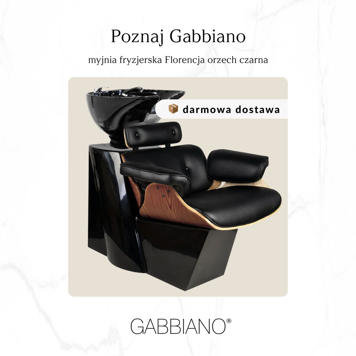 Gabbiano Lavaggio Firenze per Parrucchiere - Nero Noce
