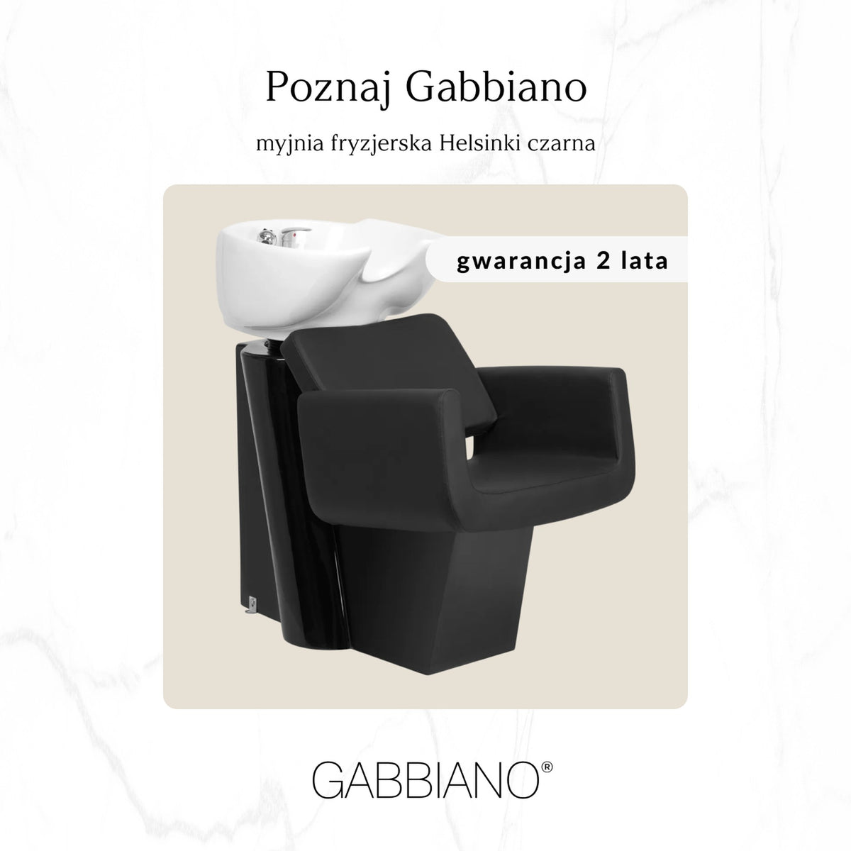 Gabbiano Lavaggio Helsinki per Parrucchiere - Nero