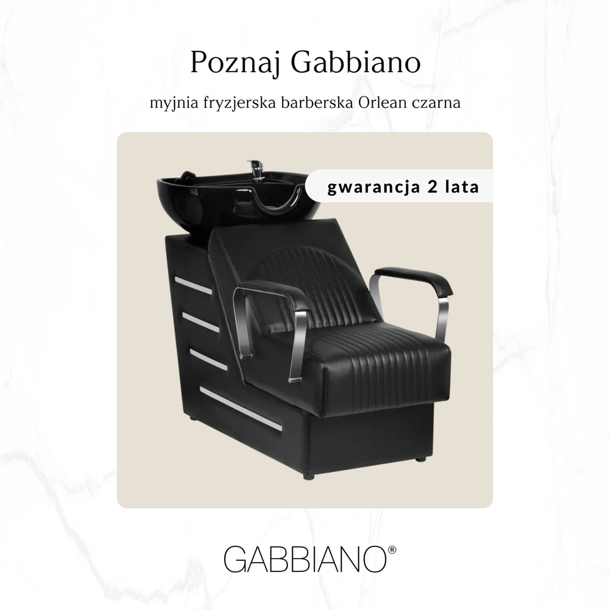 Gabbiano Lavaggio Orlean per Parrucchiere - Nero