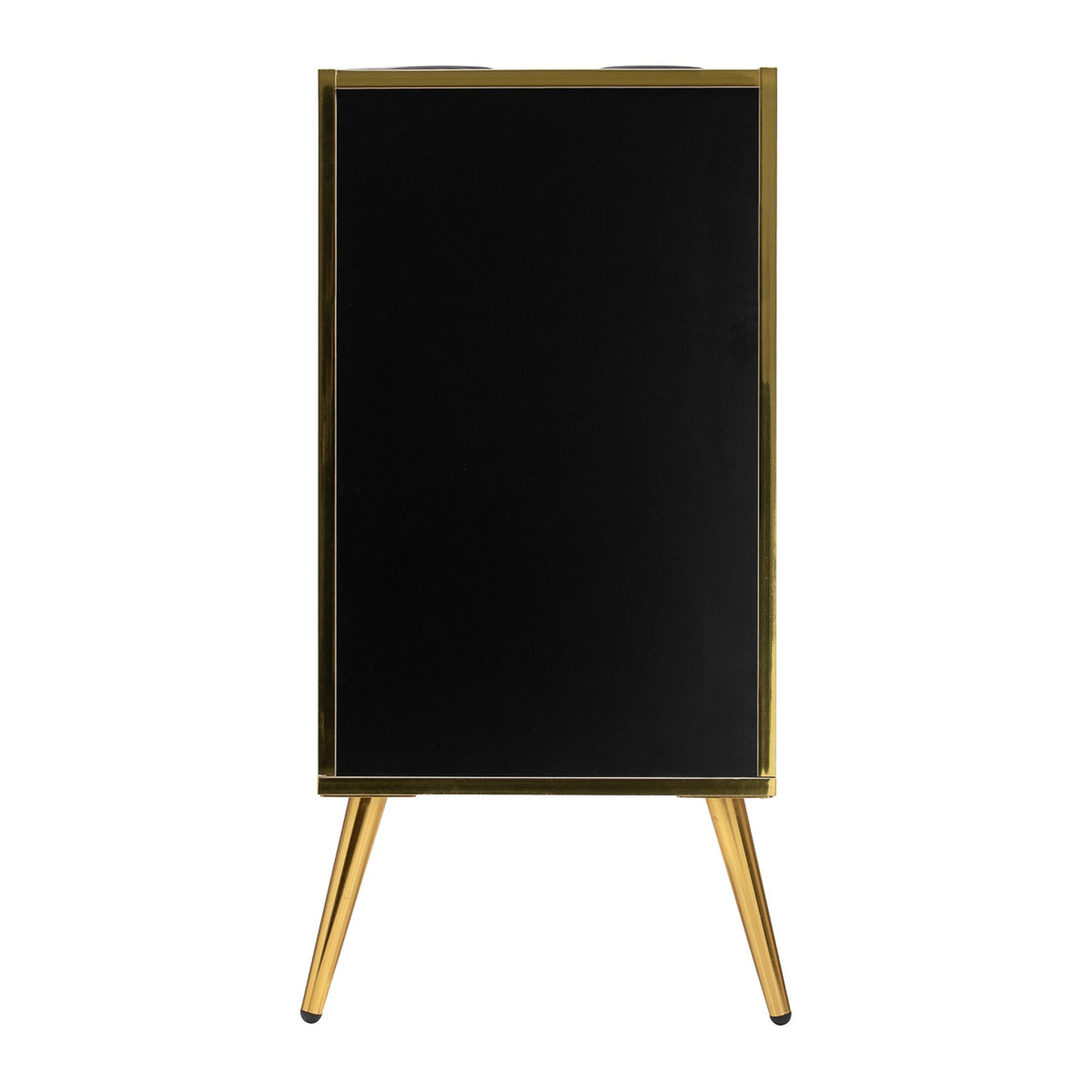 Gabbiano Mobiletto Trix per Parrucchiere - Nero Oro