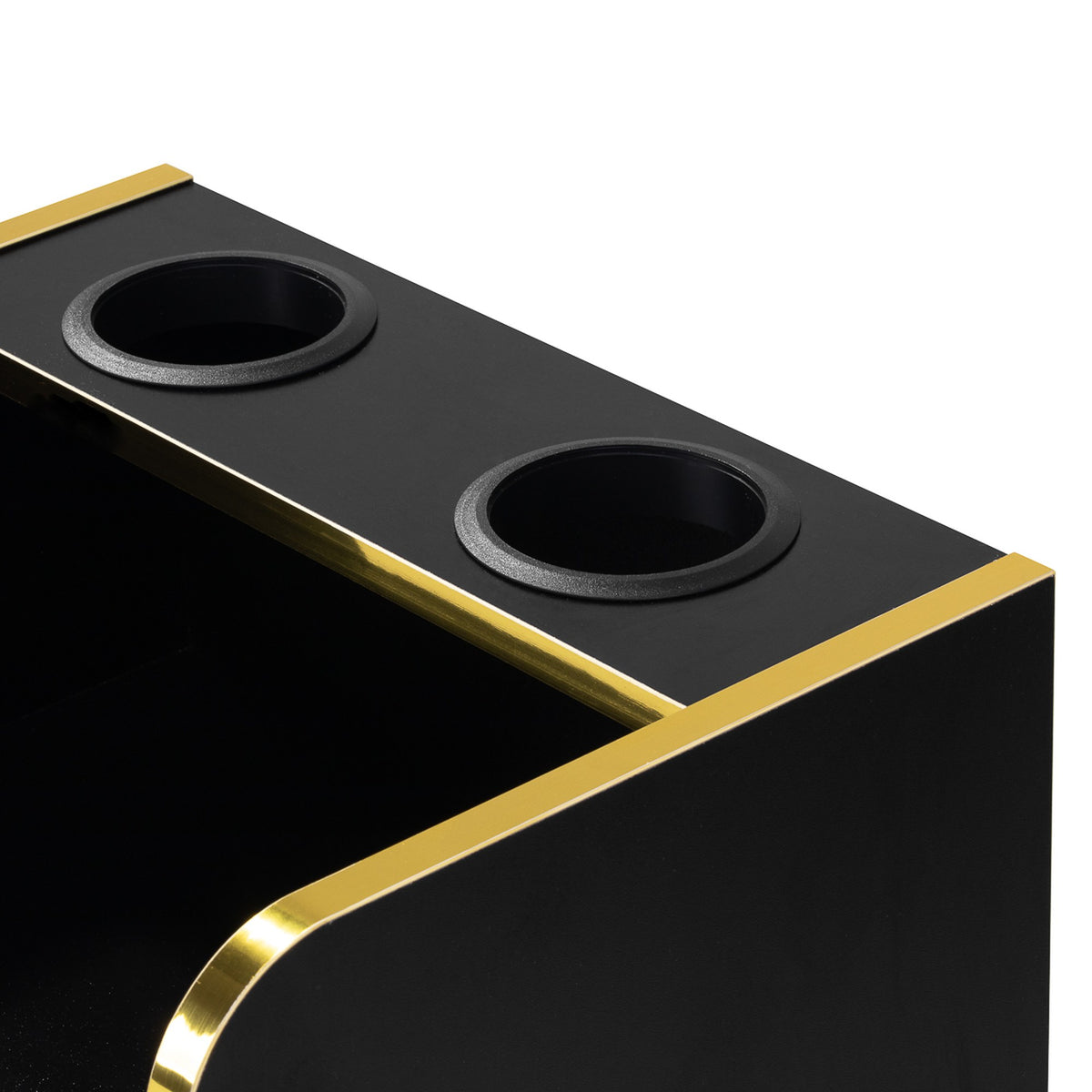 Gabbiano Mobiletto Trix per Parrucchiere - Nero Oro