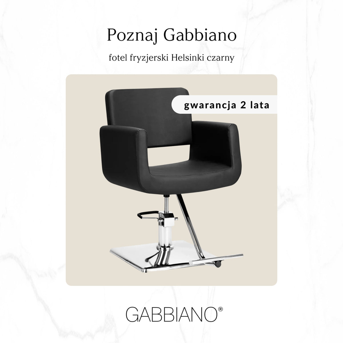 Gabbiano Poltrona Helsinki per Parrucchiere - Nero