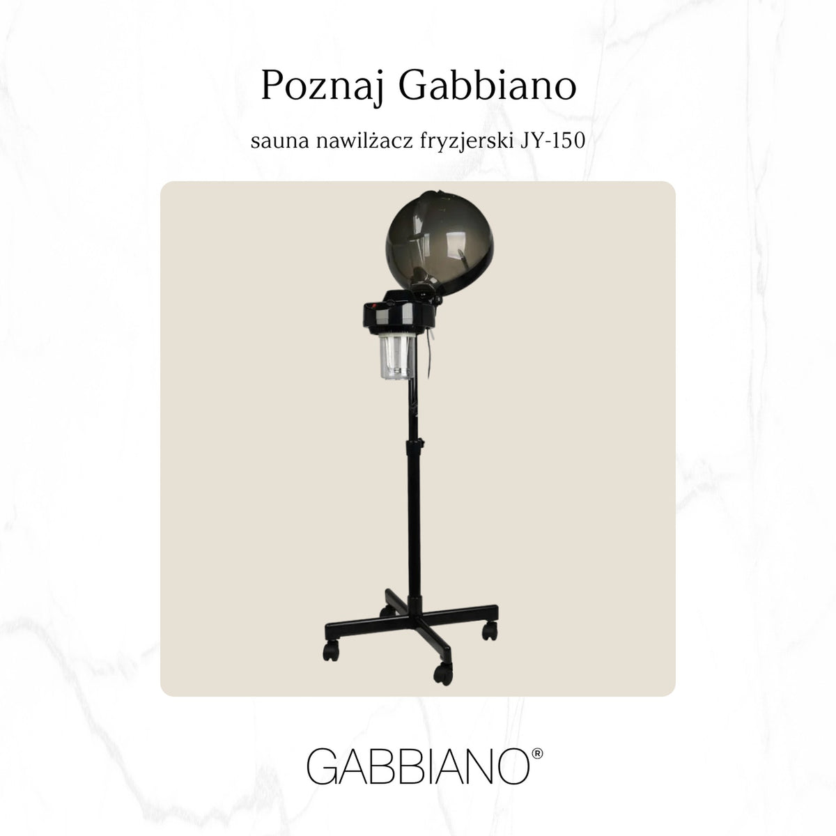 Gabbiano Sauna JY-150 per Parrucchiere - Nero