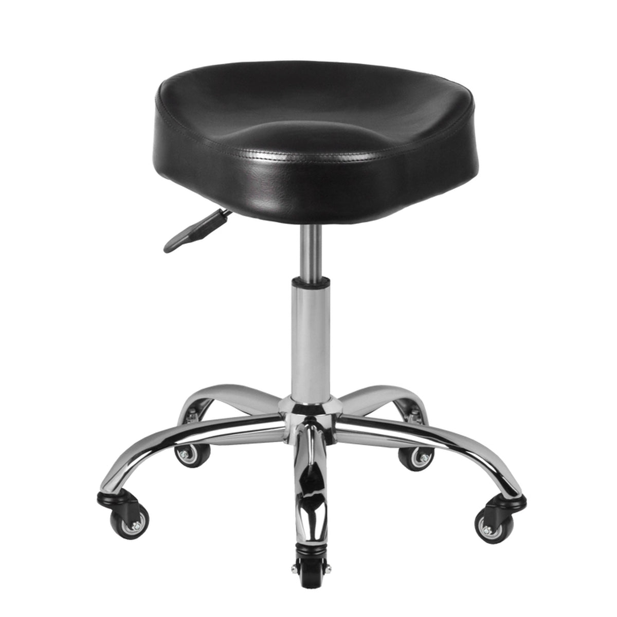 Gabbiano Sgabello A450 con Rotelle - Nero