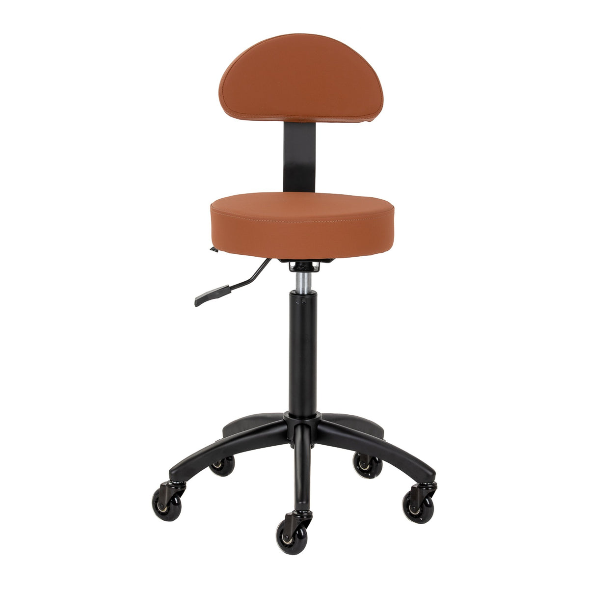 Gabbiano Sgabello D026 per Parrucchiere - Marrone