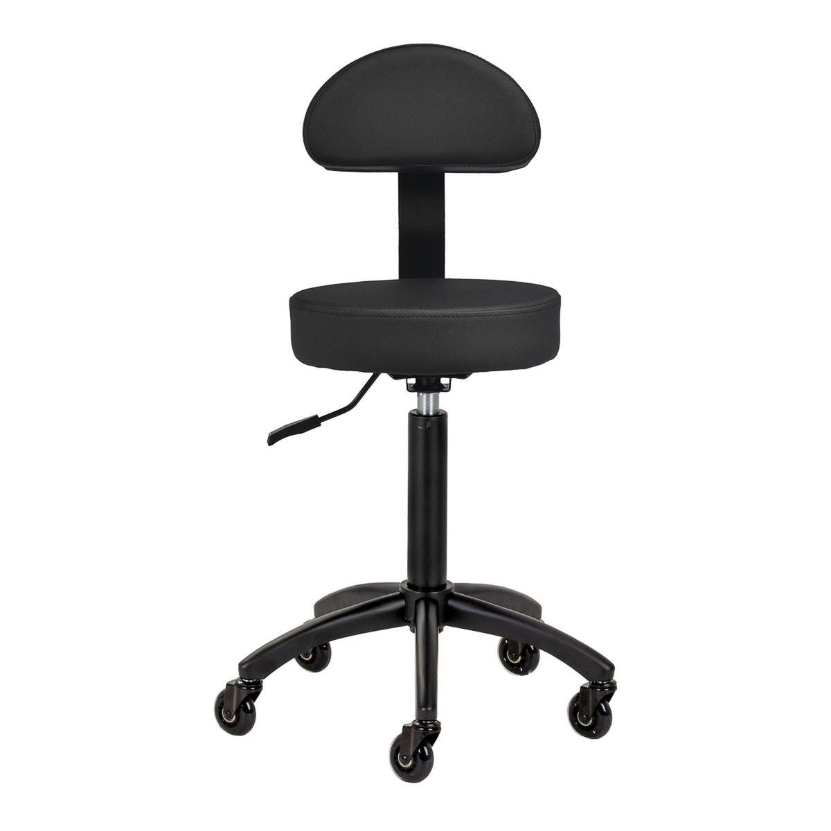 Gabbiano Sgabello D026 per Parrucchiere - Nero