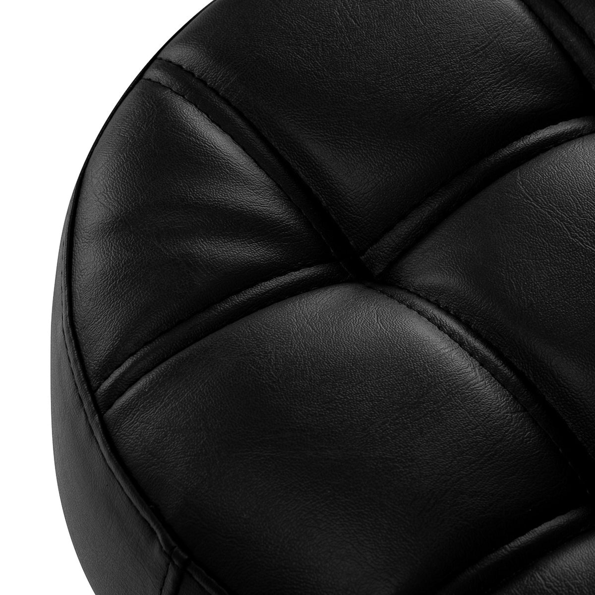 Gabbiano Sgabello D054G con Rotelle - Gold Nero