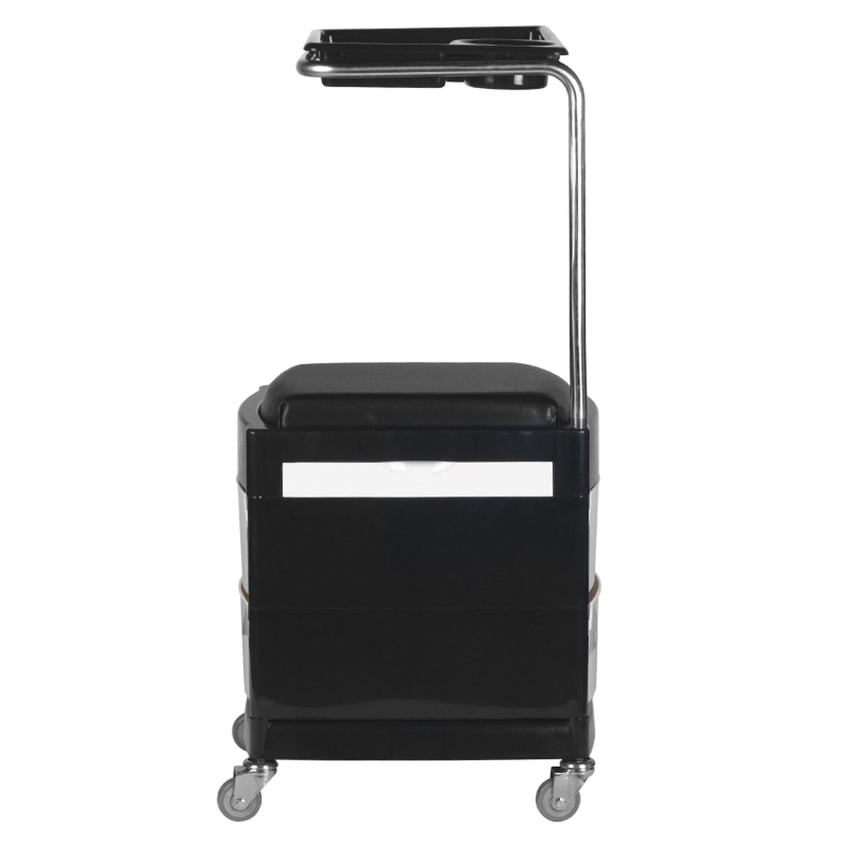 Gabbiano Sgabello Poggiapiedi 16 Plus per Pedicure - Nero Bianco