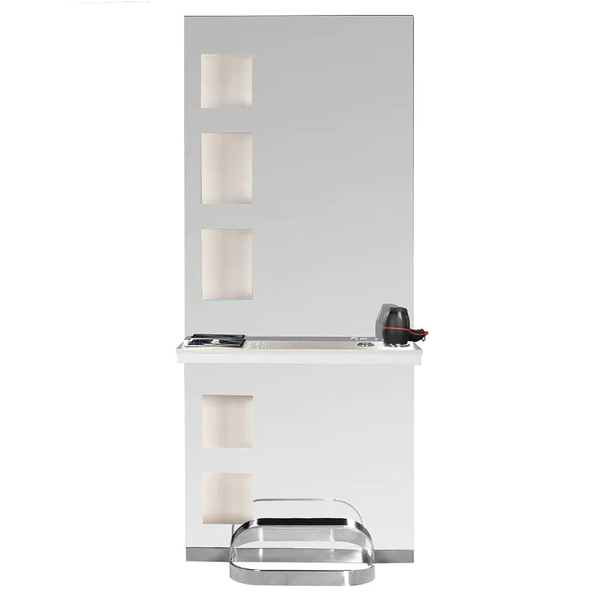 Gabbiano Specchiera B058 Ciliegio per Parrucchiere - Perla