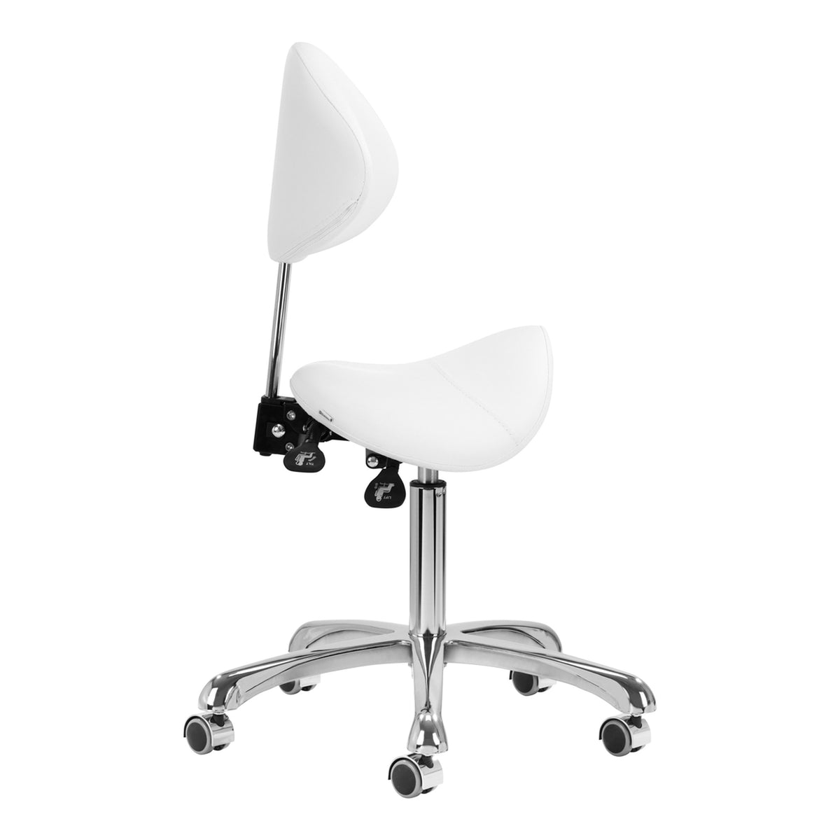 Giovanni Sgabello 1004 con Rotelle - Bianco