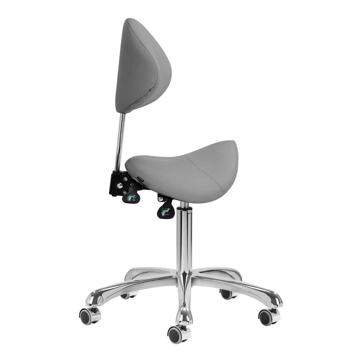 Giovanni Sgabello 1004 con Rotelle - Grigio