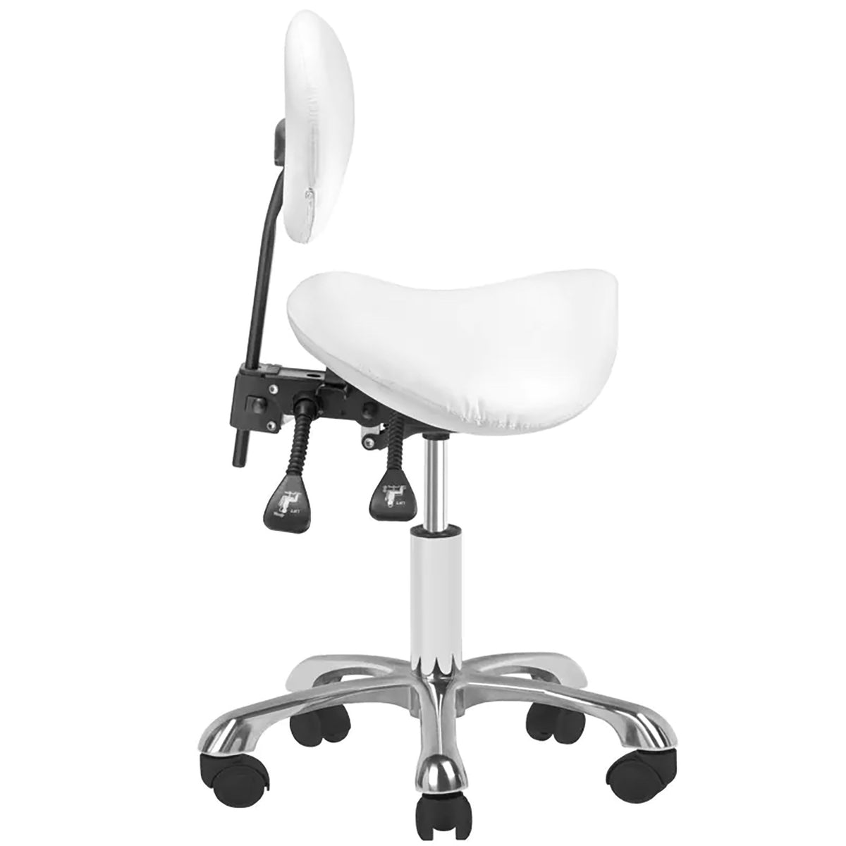 Giovanni Sgabello 1025 con Rotelle - Bianco