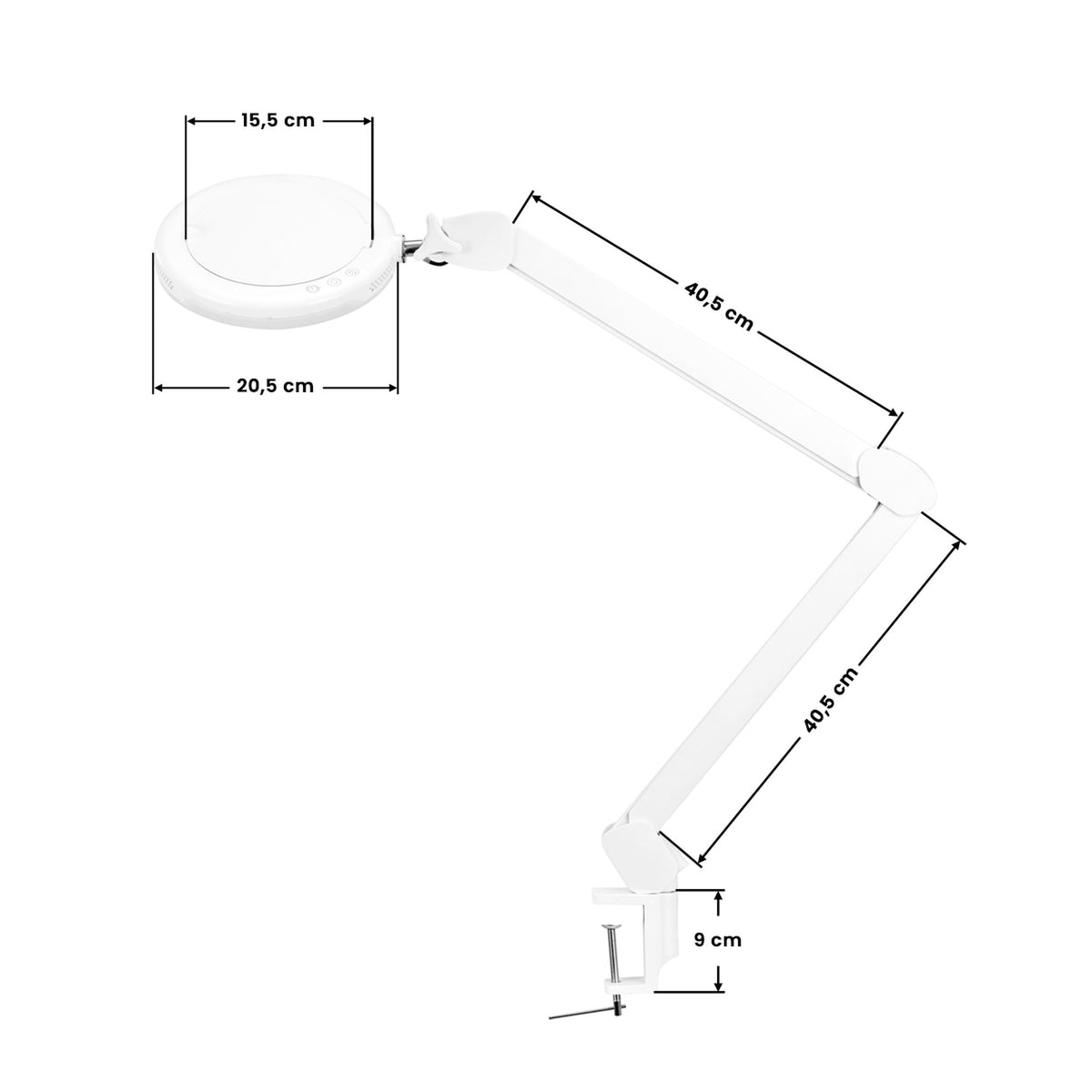 Glow Lampada LED 8021 Lente da Tavolo 5 Diottrie