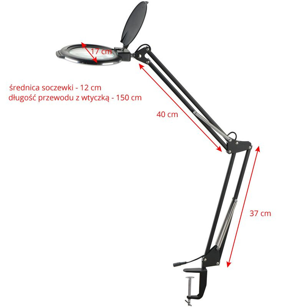 Glow Lampada LED Moonlight 8012/5" Lente da Tavolo 5 Diottrie - Bianca