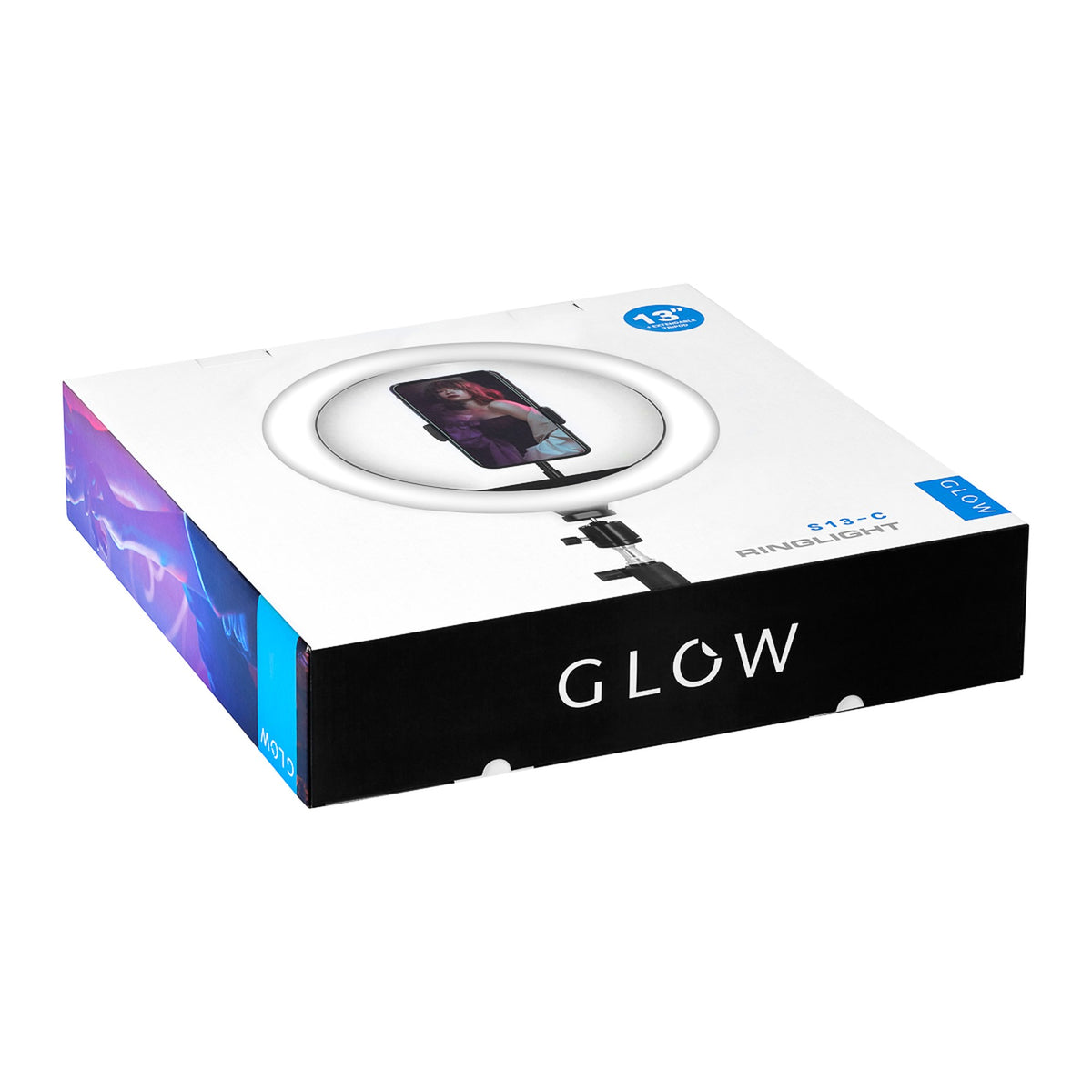Glow Lampada LED Ring Light 13" con Stativo 10W
