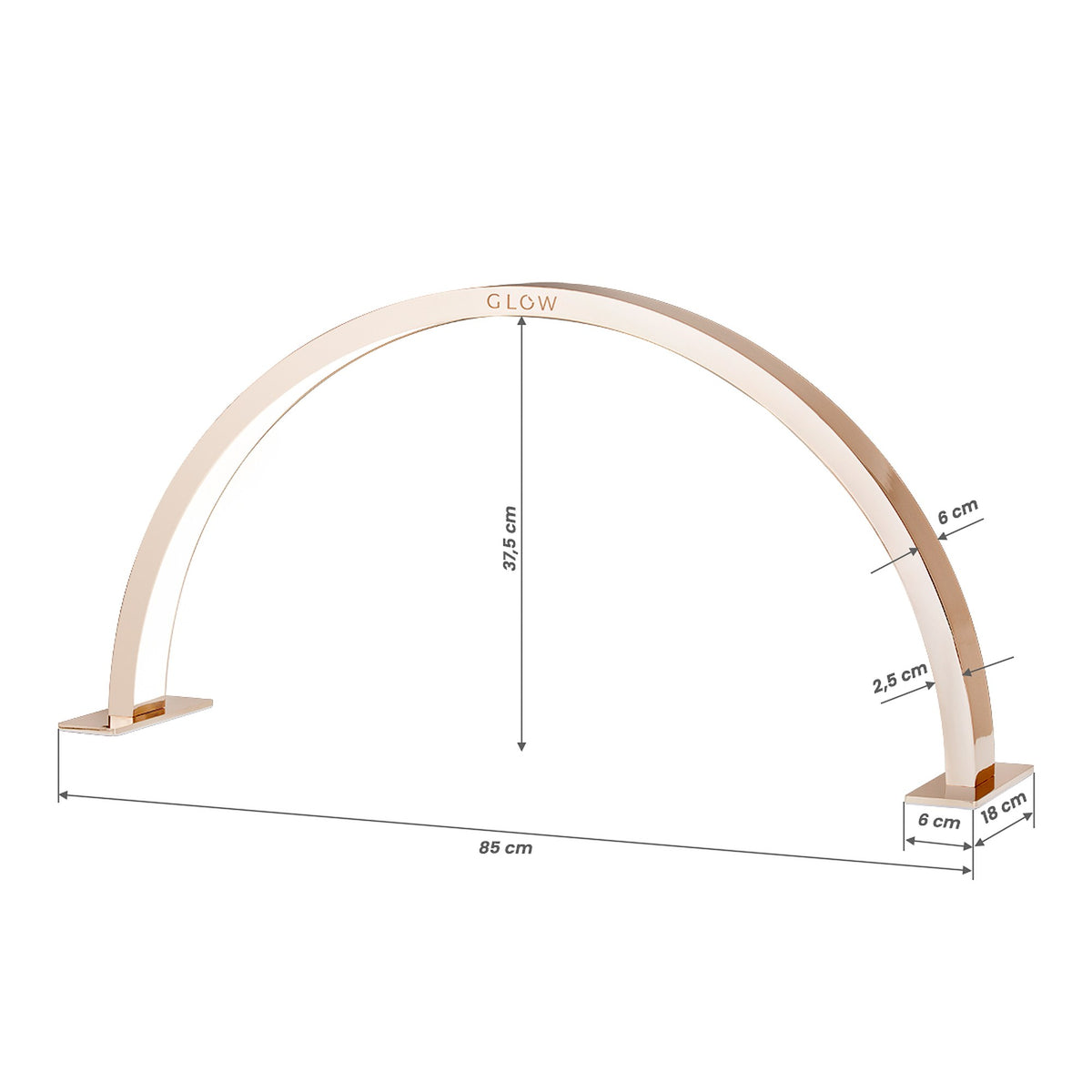 Glow Lampada UV LED ARCHE II - Rame Dorato