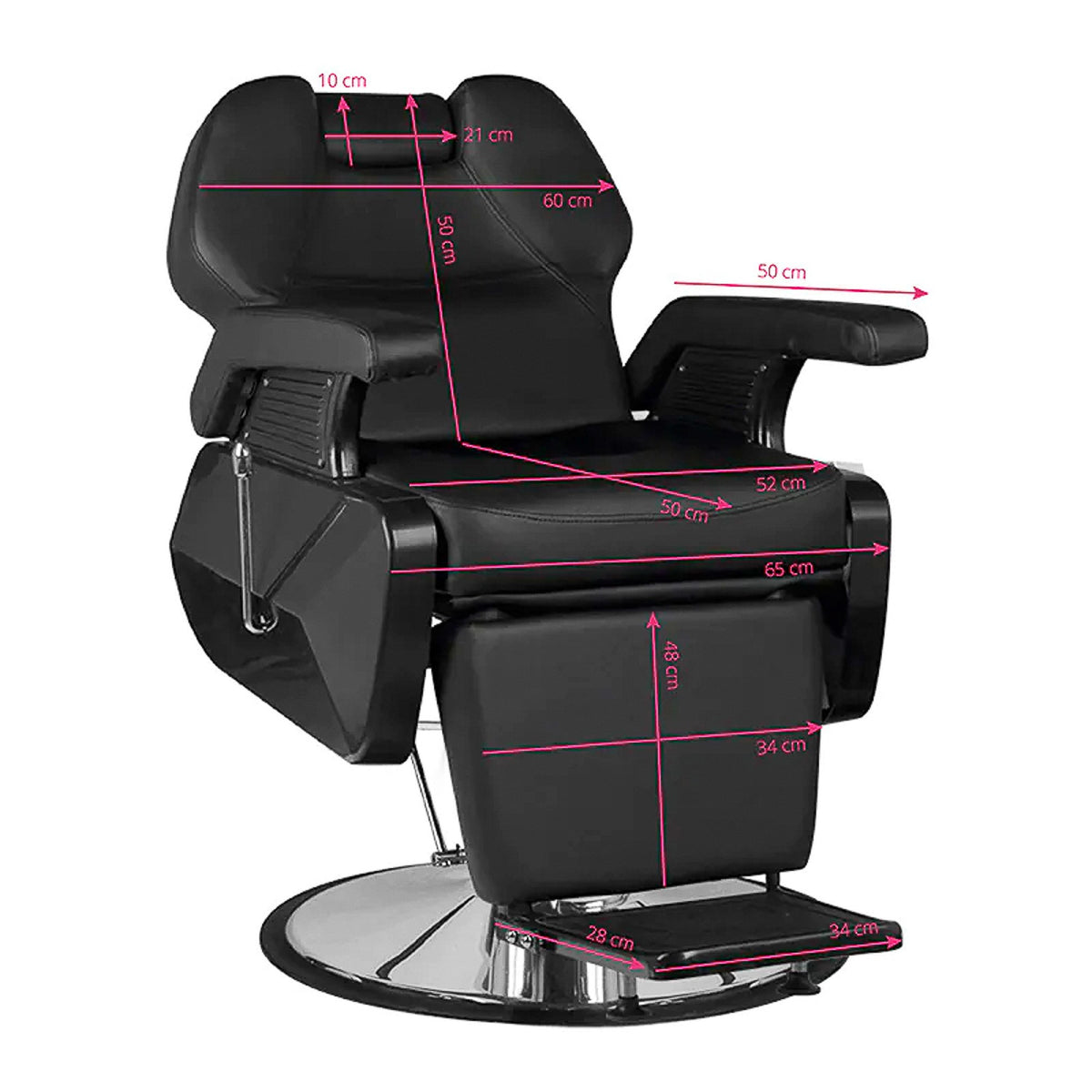 Hair System Poltrona New York per Parrucchiere - Nero