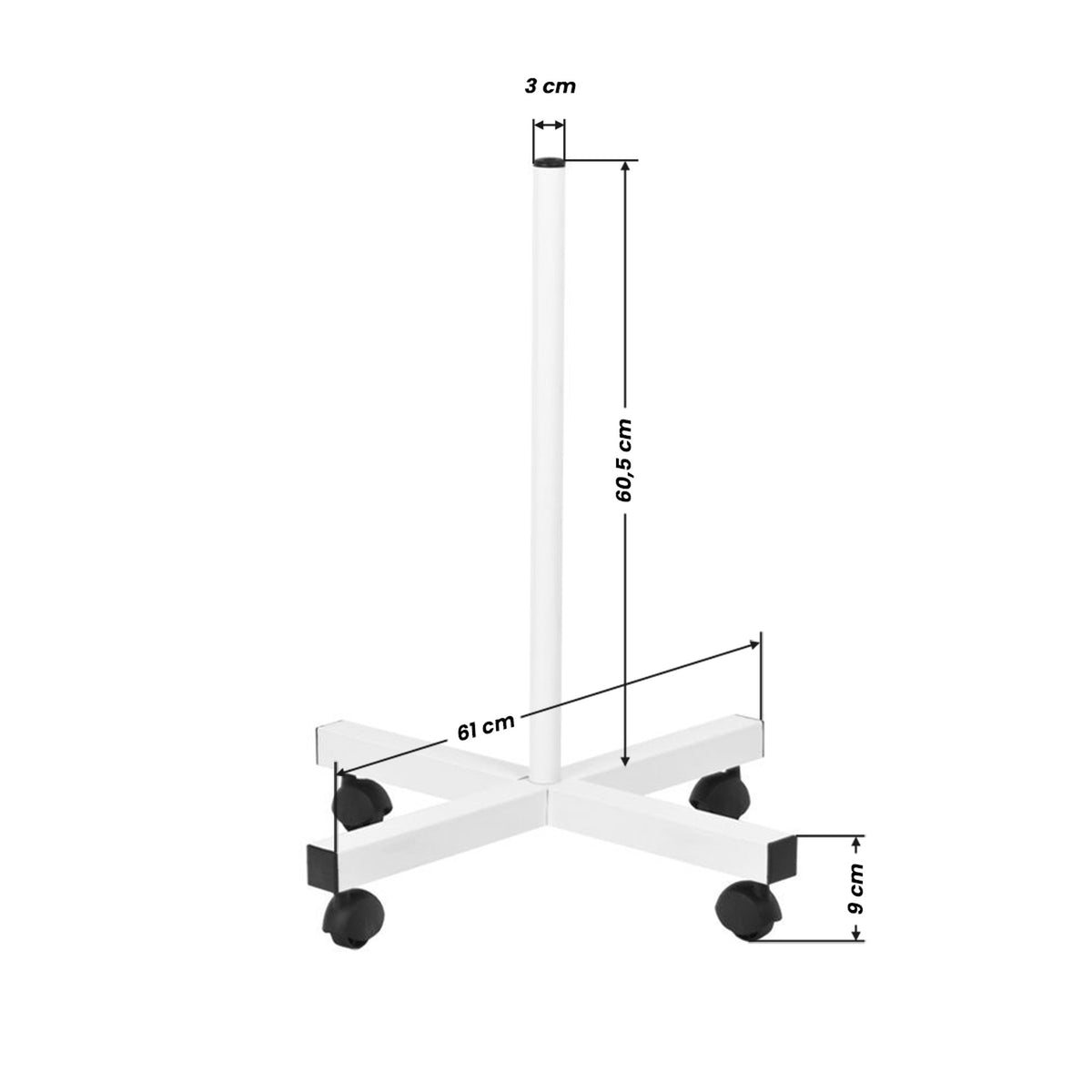 Lampada LED Lupa S4 Lente con Stativo 5 Diottrie - Bianco