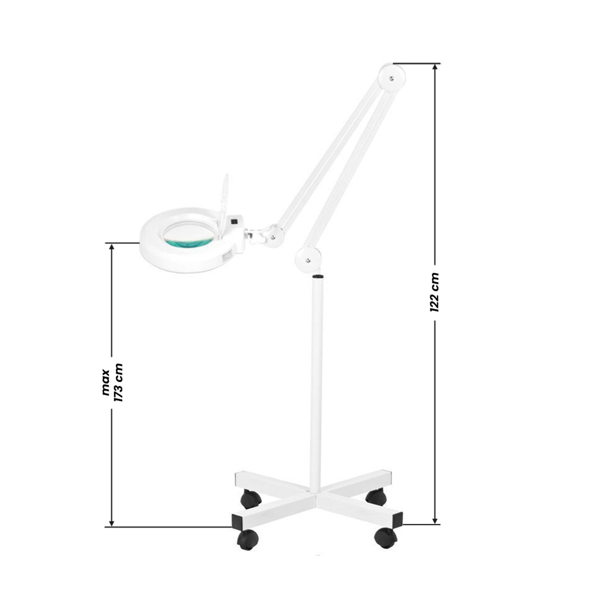 Lampada LED Lupa S4 Lente con Stativo 5 Diottrie - Bianco