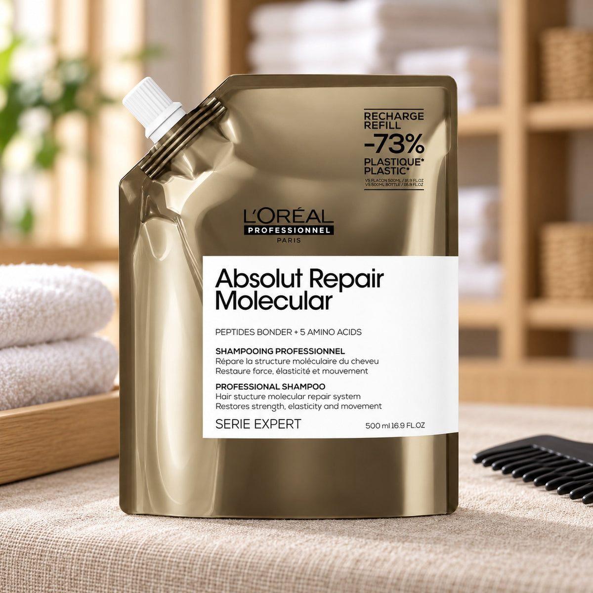 Loreal Expert Absolut Repair Molecular Shampoo Riparatore - Ricarica 500ml