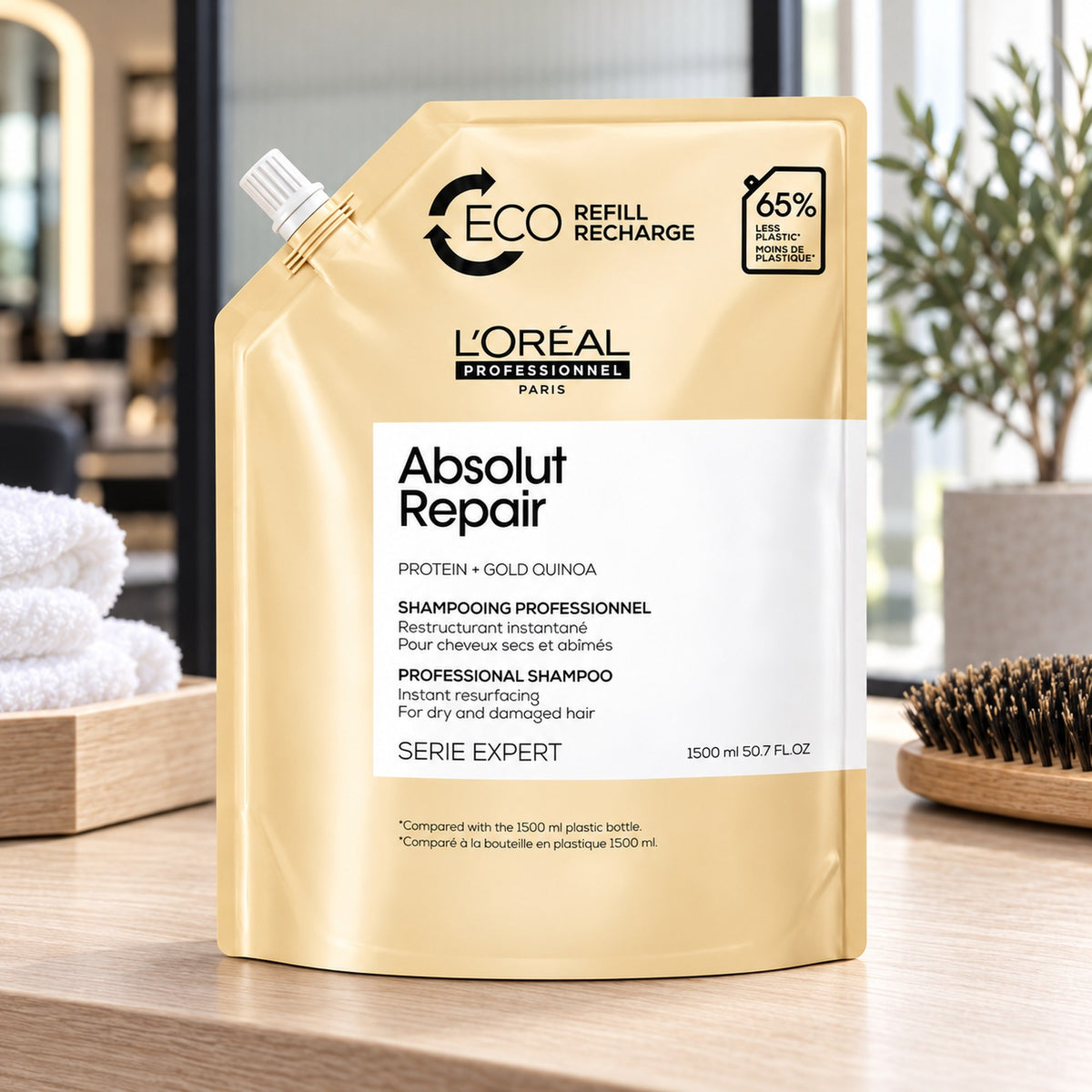 Loreal Expert Absolut Repair Shampoo Capelli Molto Sfibrati - Ricarica 1500ml