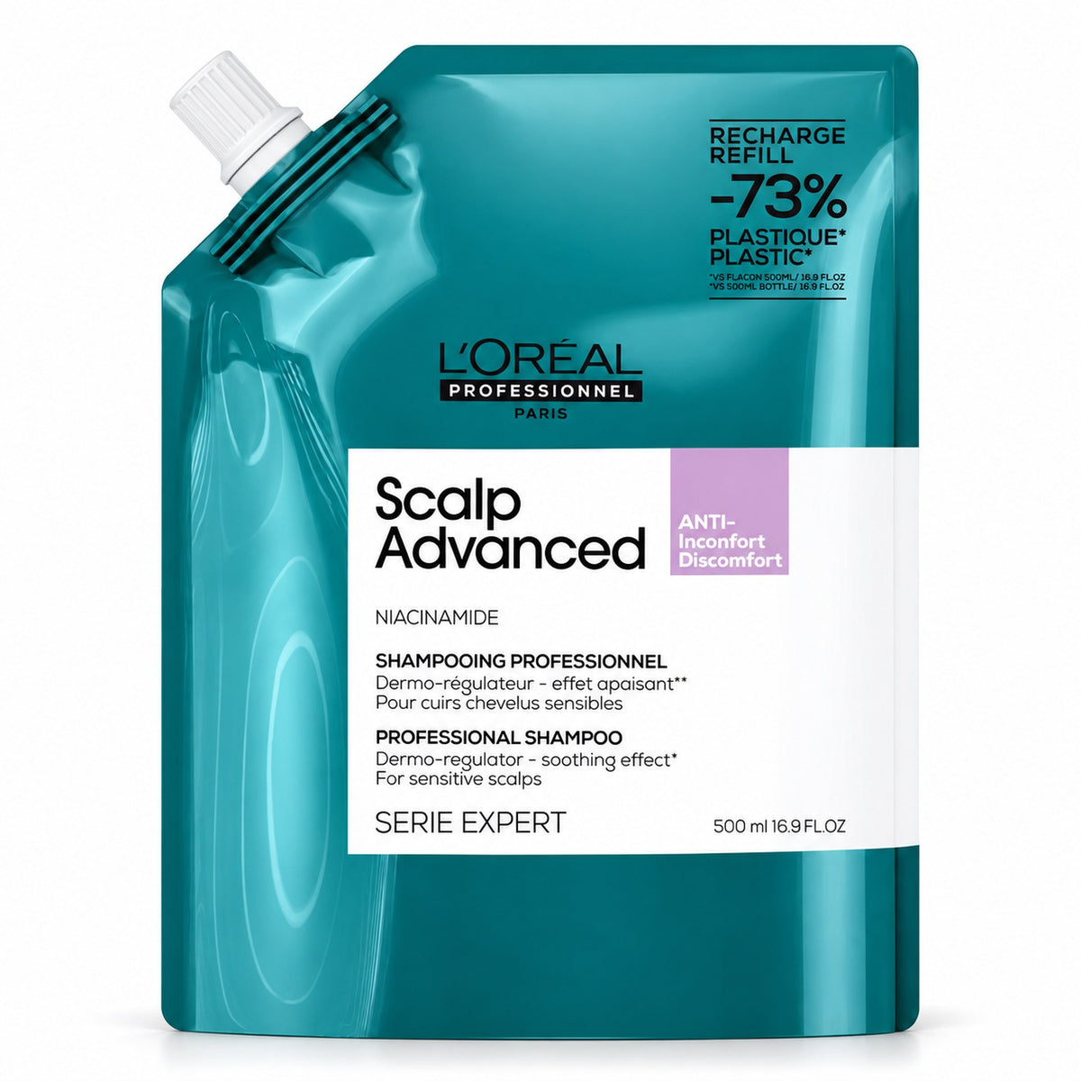 Loreal Expert Scalp Advanced Anti Discomfort Shampoo - Ricarica 500ml