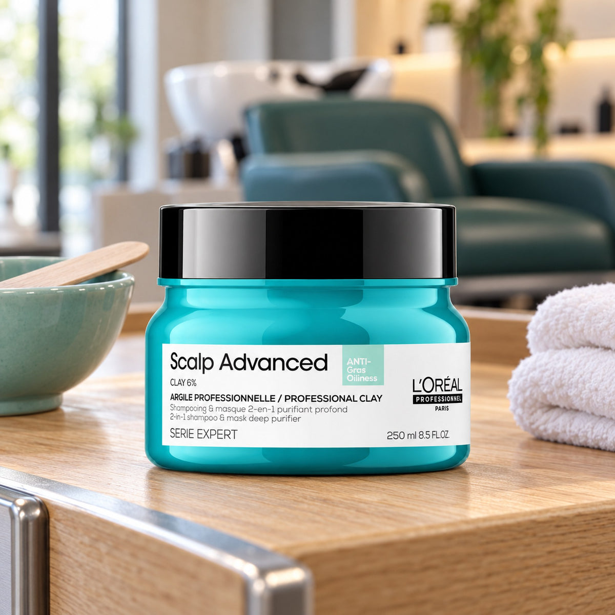 Loreal Expert Scalp Advanced Anti-Oiliness 2-in-1 Purifier Clay Maschera Antisebo - 250ml
