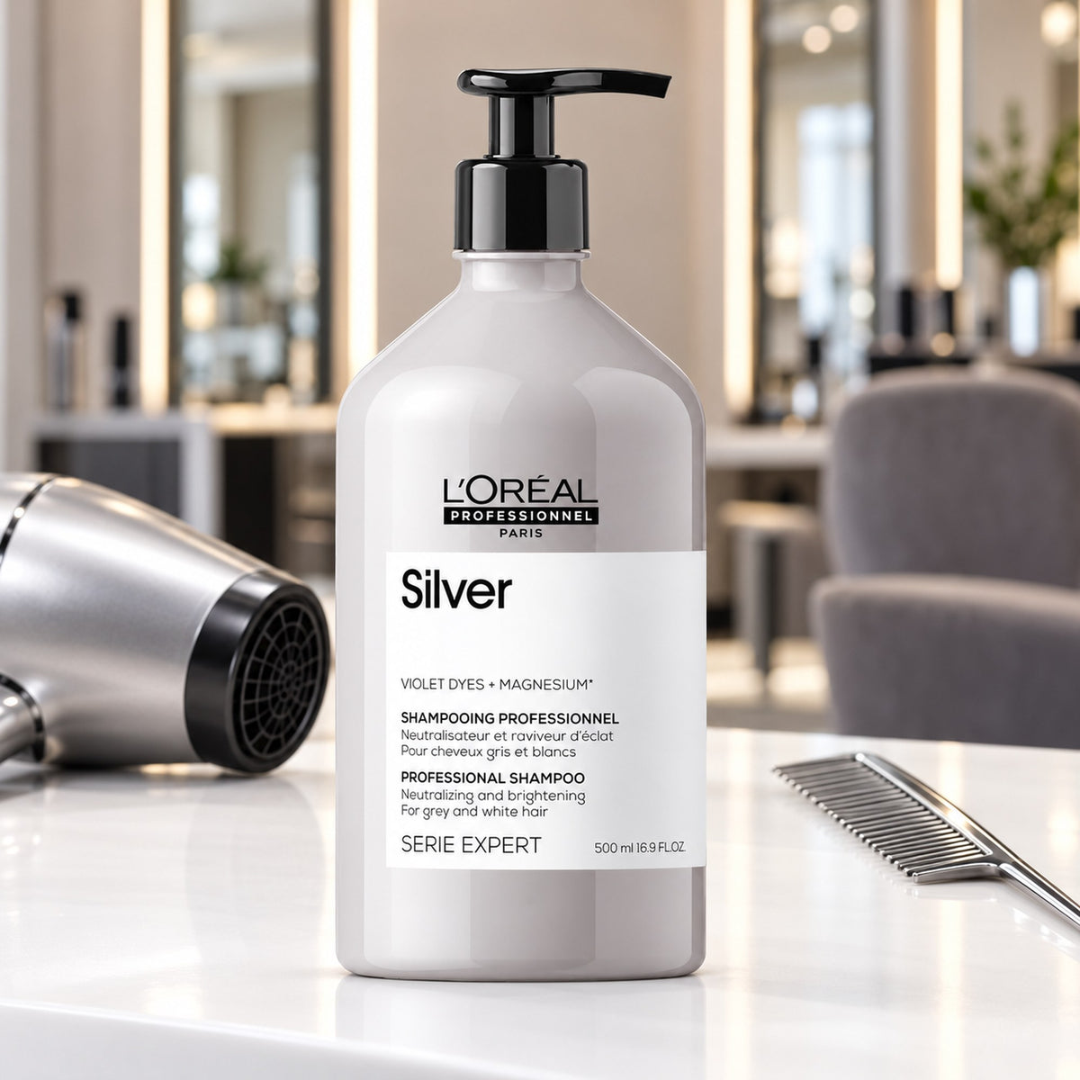 Loreal Expert Silver Shampoo Capelli Grigi e Bianchi - 500ml