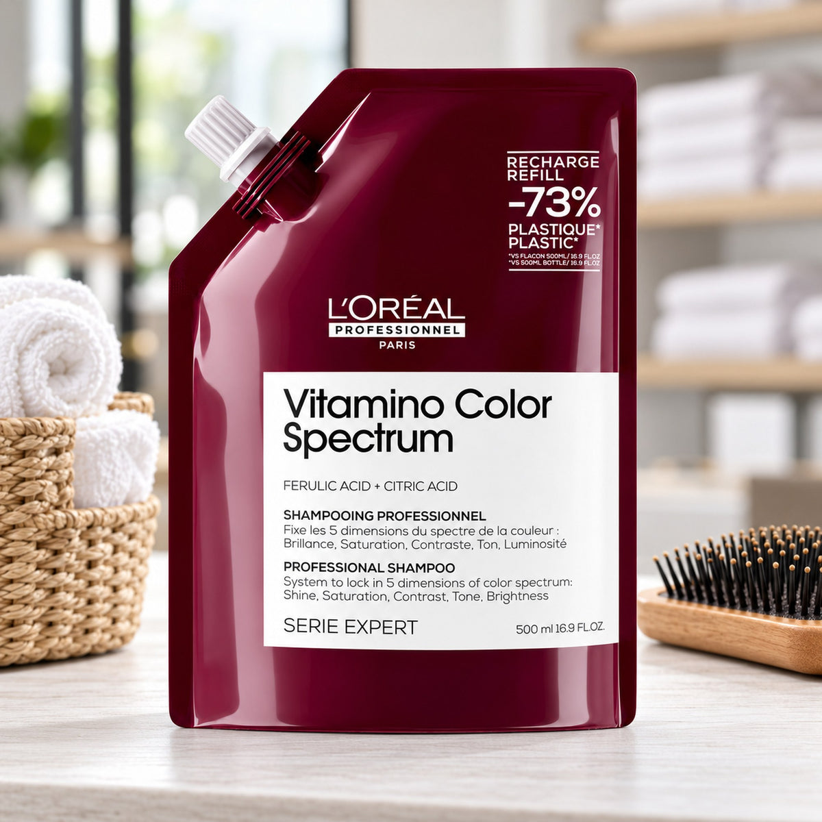 Loreal Expert Vitamino Color Spectrum Shampoo Capelli Colorati - Ricarica 500ml
