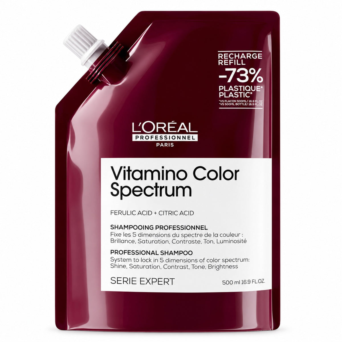Loreal Expert Vitamino Color Spectrum Shampoo Capelli Colorati - Ricarica 500ml