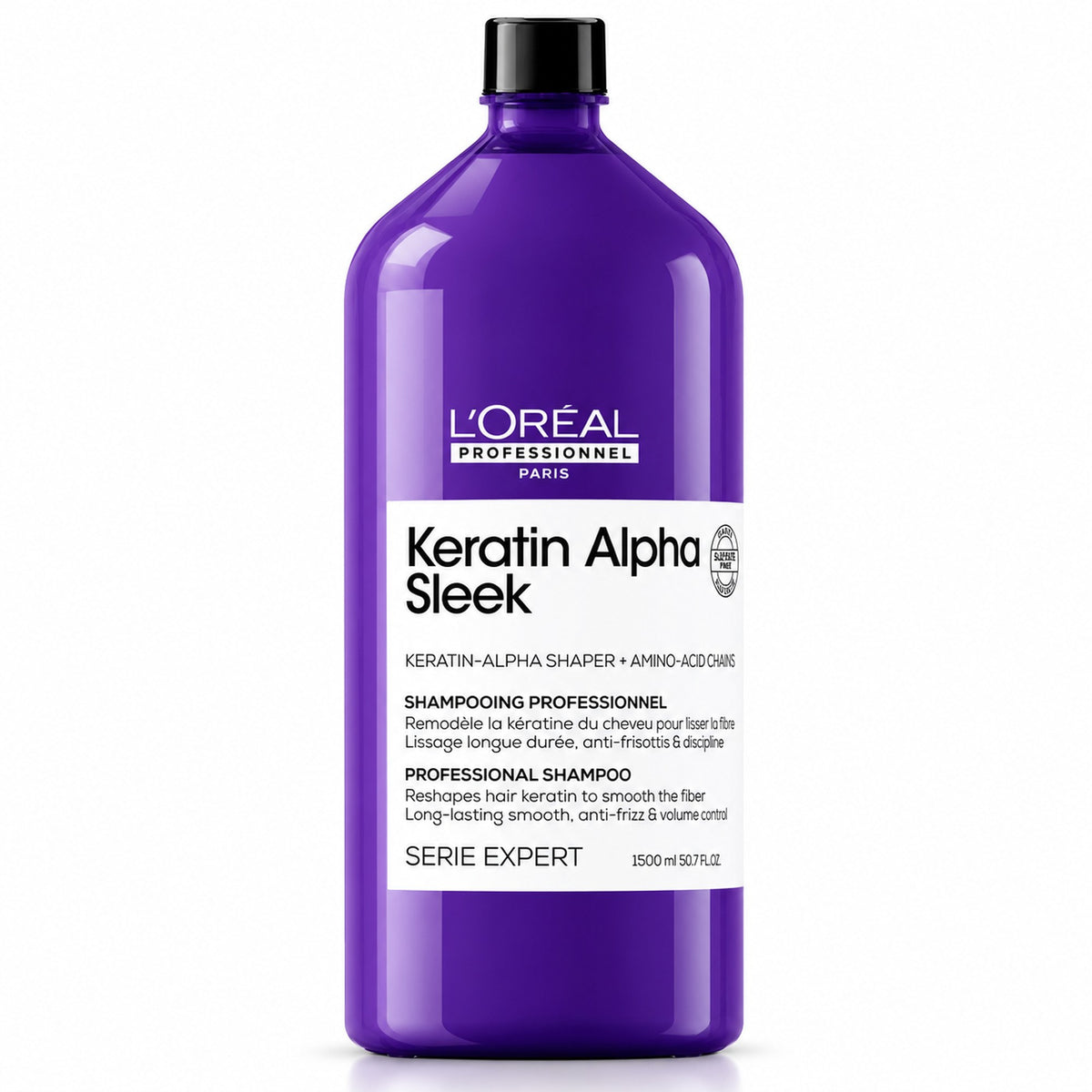 Loreal Keratin Alpha Sleek Shampoo - 1500ml