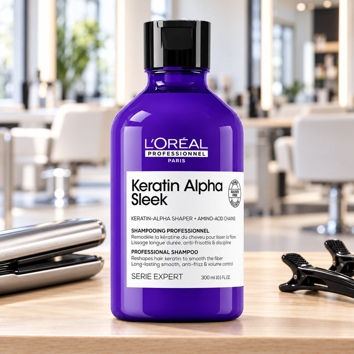 Loreal Keratin Alpha Sleek Shampoo - 300ml