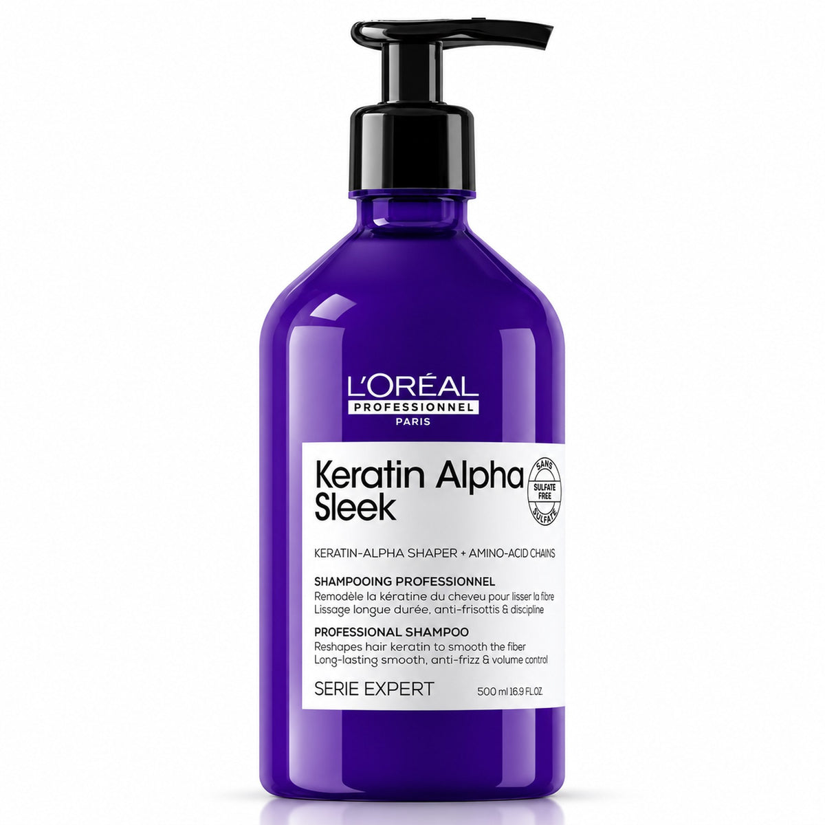 Loreal Keratin Alpha Sleek Shampoo - 500ml