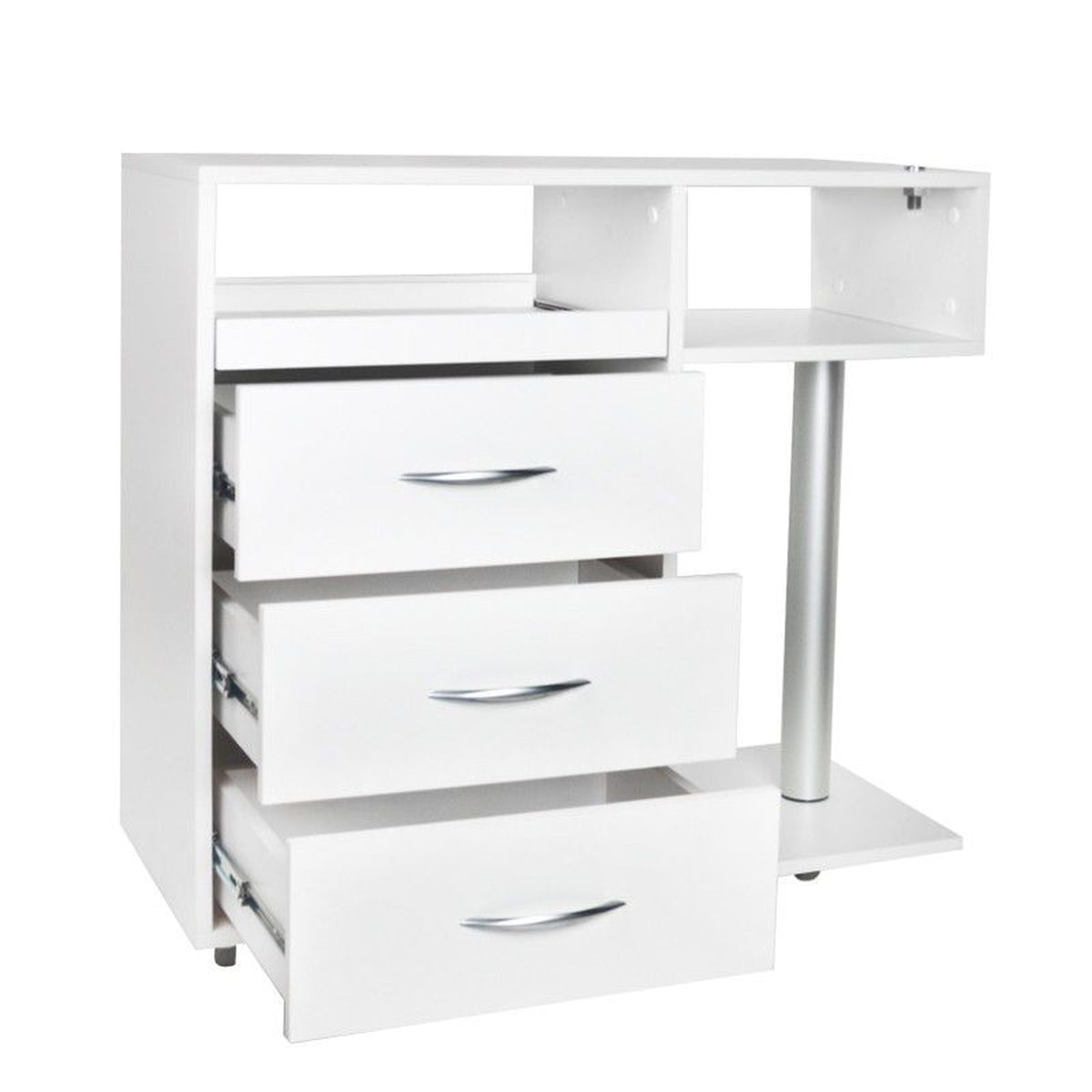 Mobiletto con Cassettiera Y-300 - Bianco