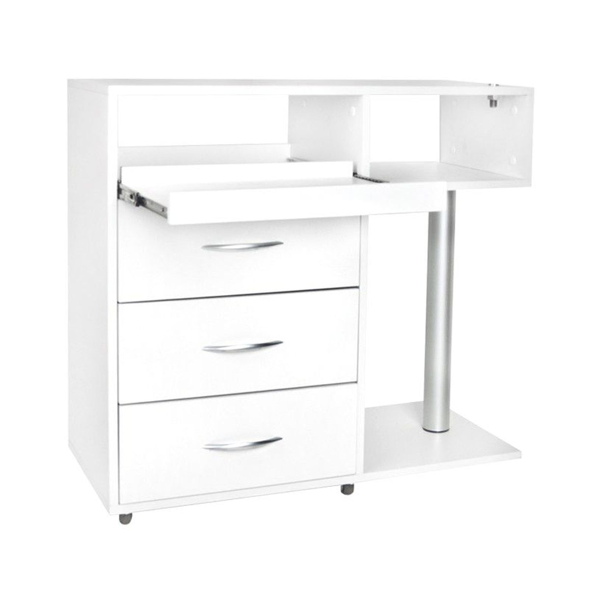 Mobiletto con Cassettiera Y-300 - Bianco