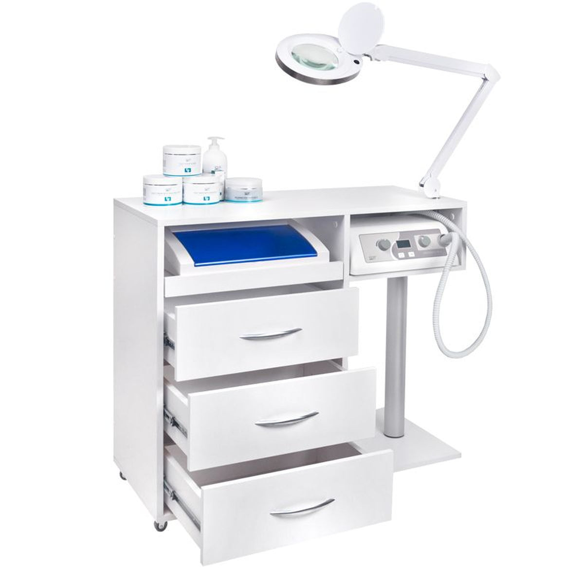 Mobiletto con Cassettiera Y-300 - Bianco