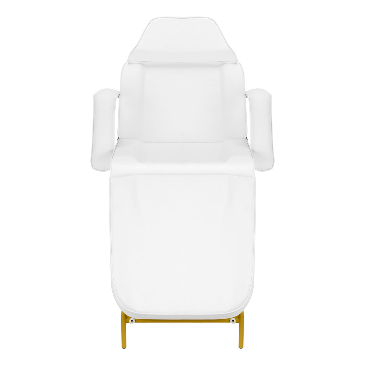 Poltrona Lettino 557G con Vassoi - Bianco Oro