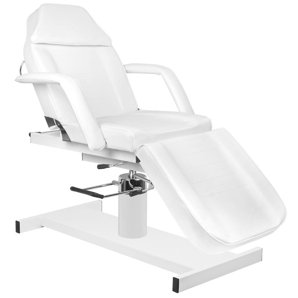 Poltrona Lettino A210D con Pompa Idraulica - Bianco