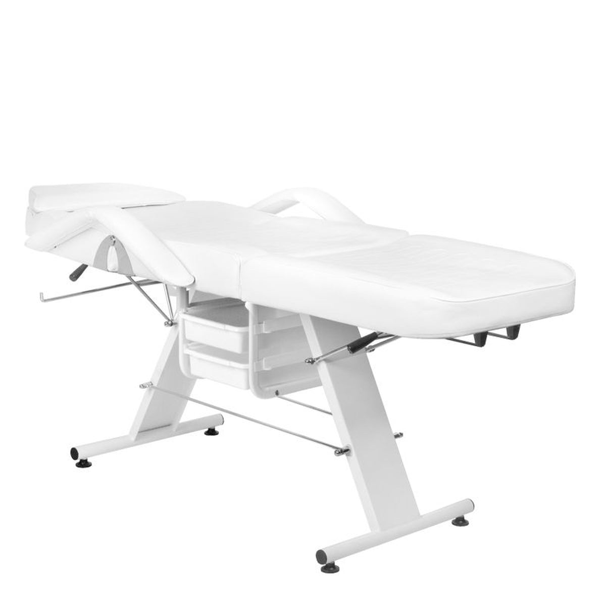 Poltrona Lettino Basic 202 con Vassoi - Bianco