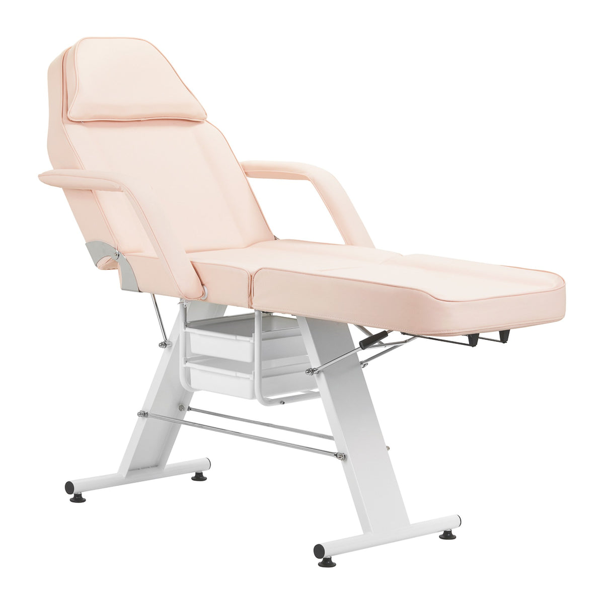 Poltrona Lettino Basic 202 con Vassoi - Rosa