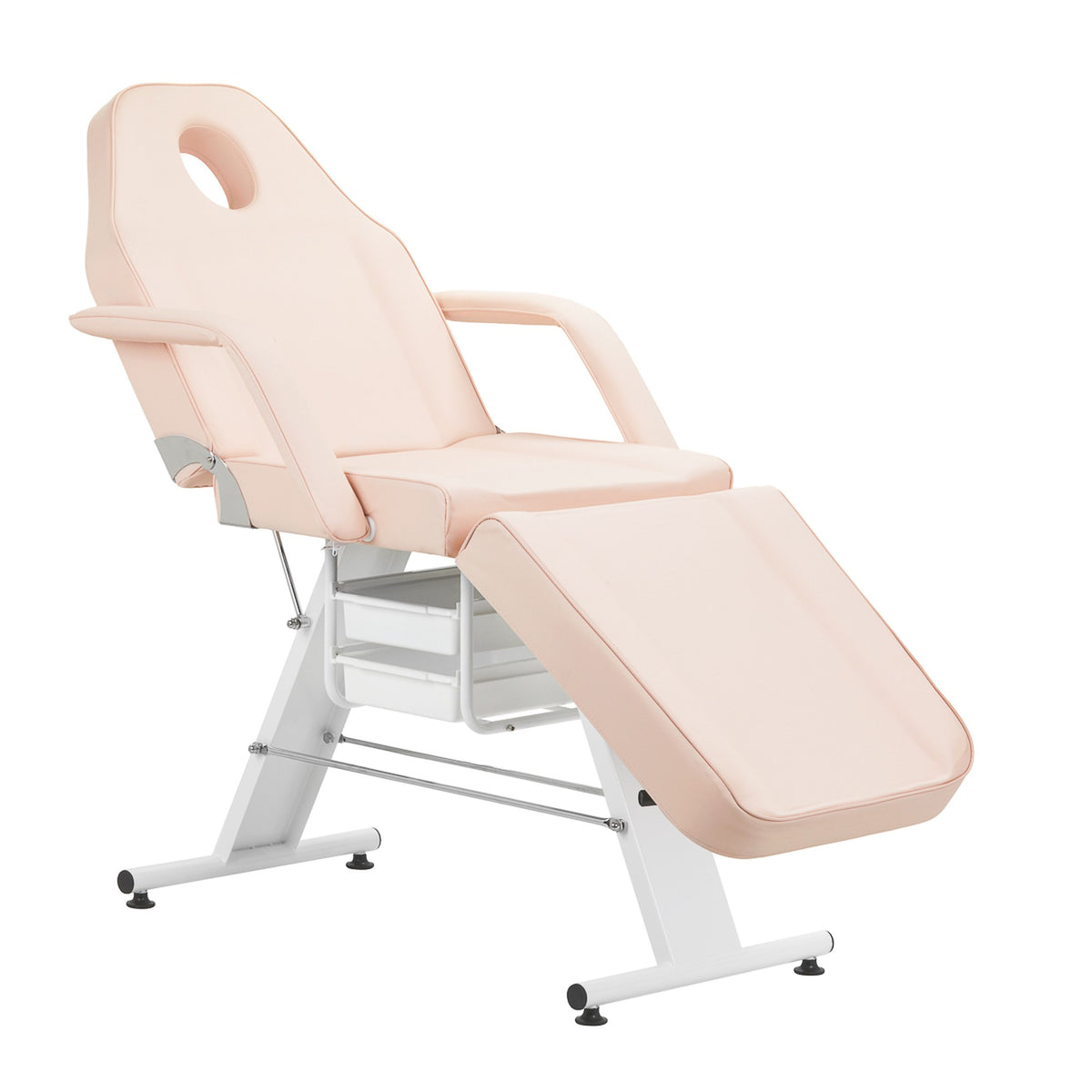 Poltrona Lettino Basic 202 con Vassoi - Rosa