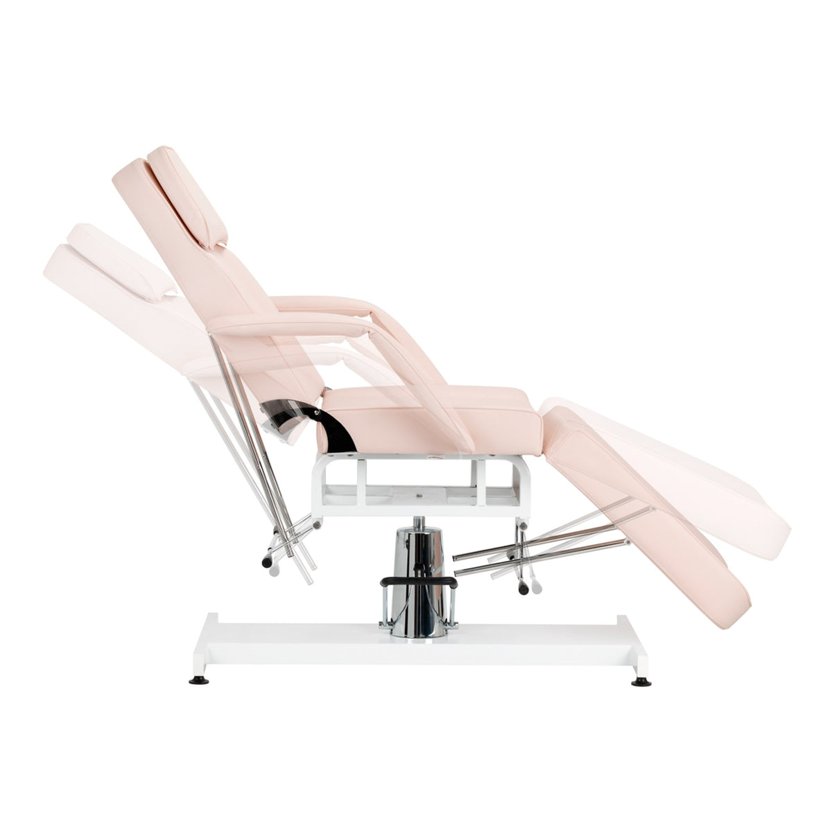 Poltrona Lettino Basic 210 con Pompa Idraulica - Rosa