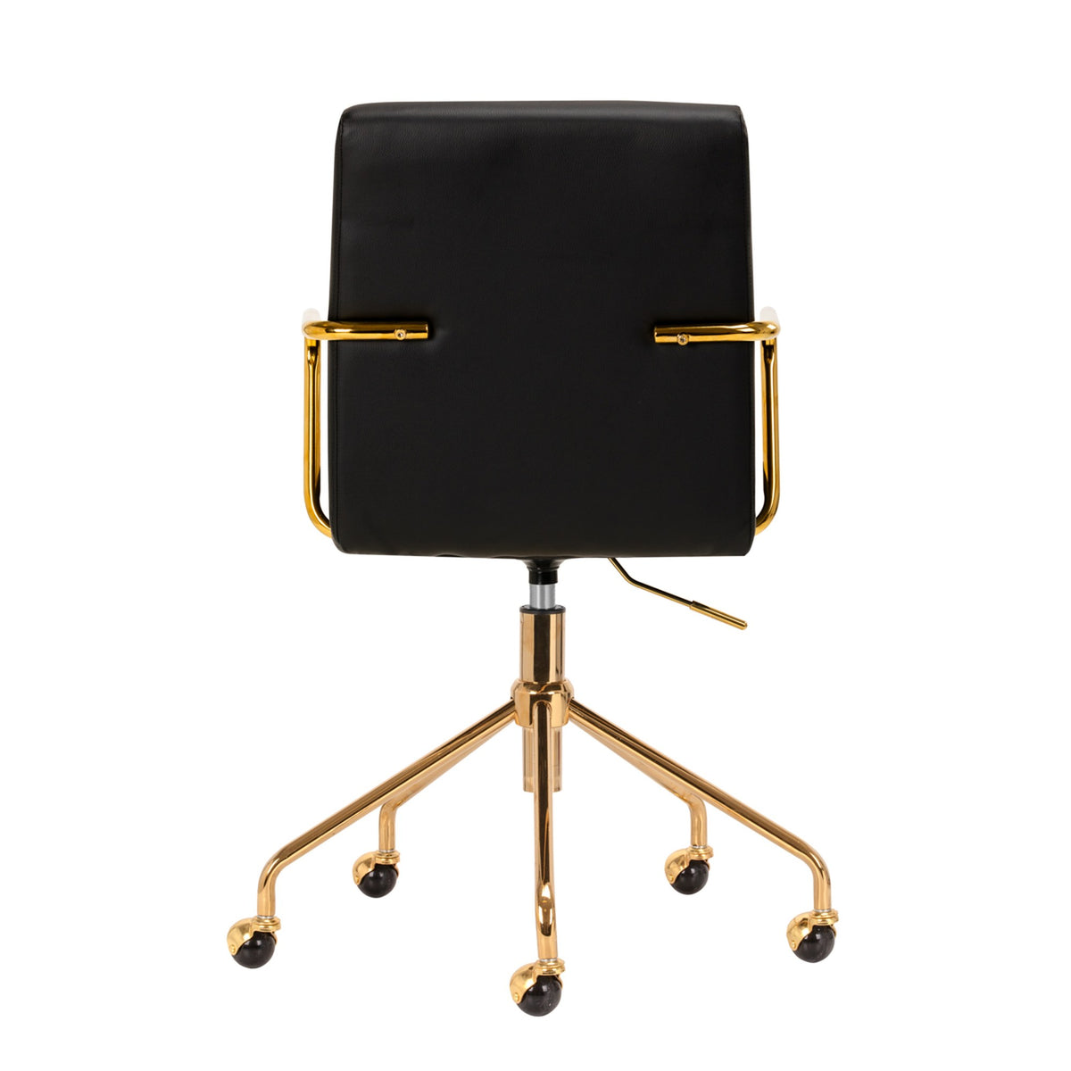 Poltrona QS-OF211G con Rotelle - Nero Oro